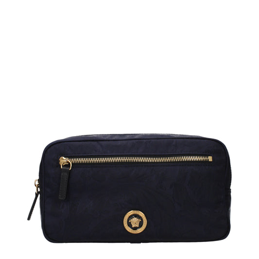 Versace Backpacks and Bumbags Men Fabric  Blue/Blue Navy