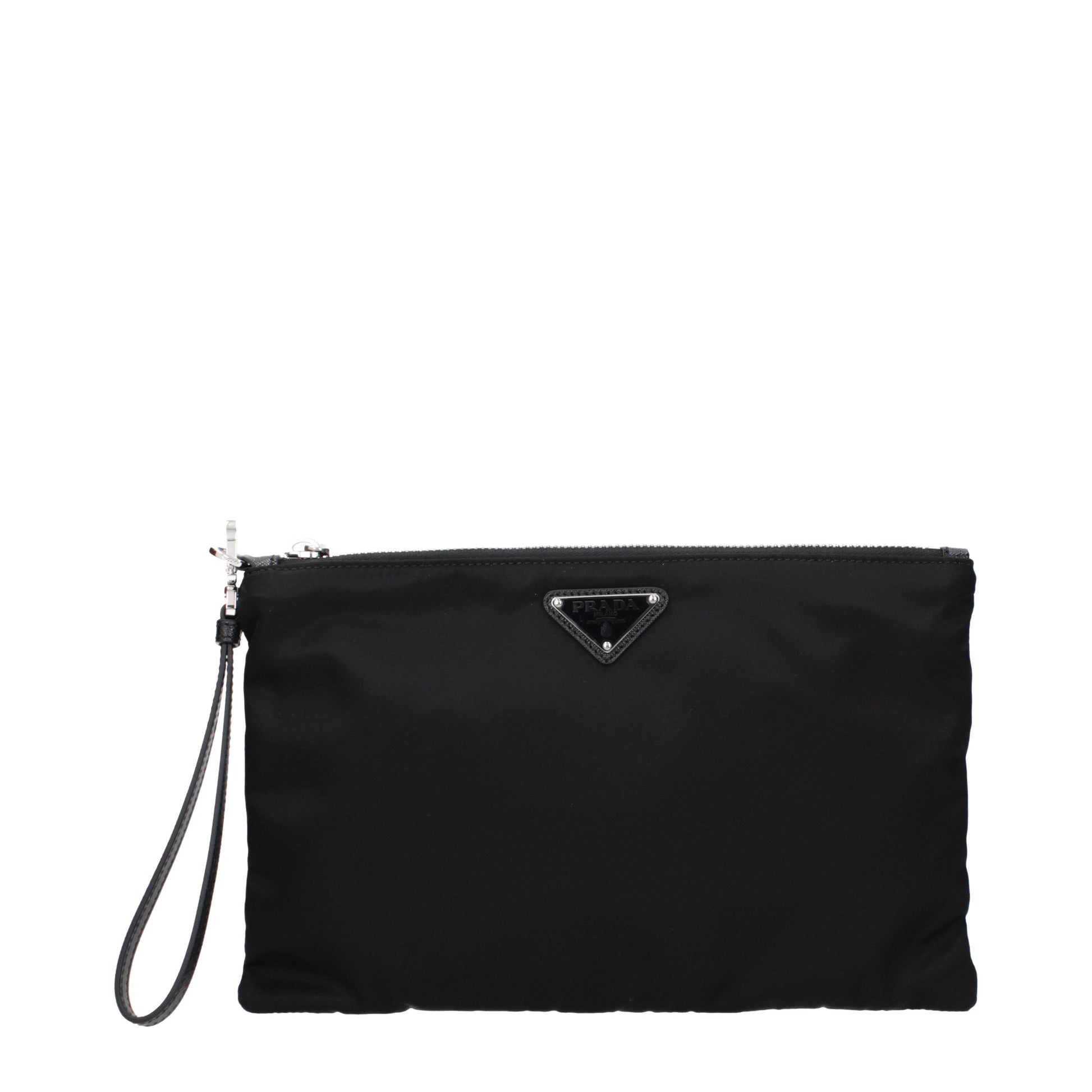 Prada Clutches Men Fabric  Black