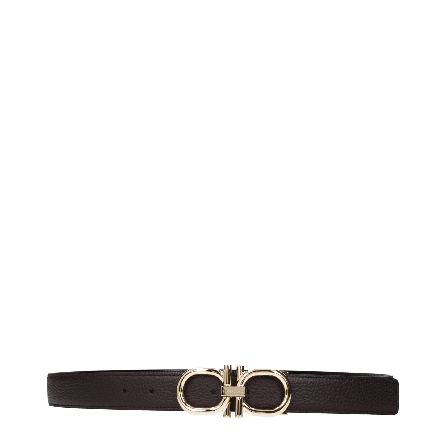 Salvatore Ferragamo Belts Men Leather Brown/Black