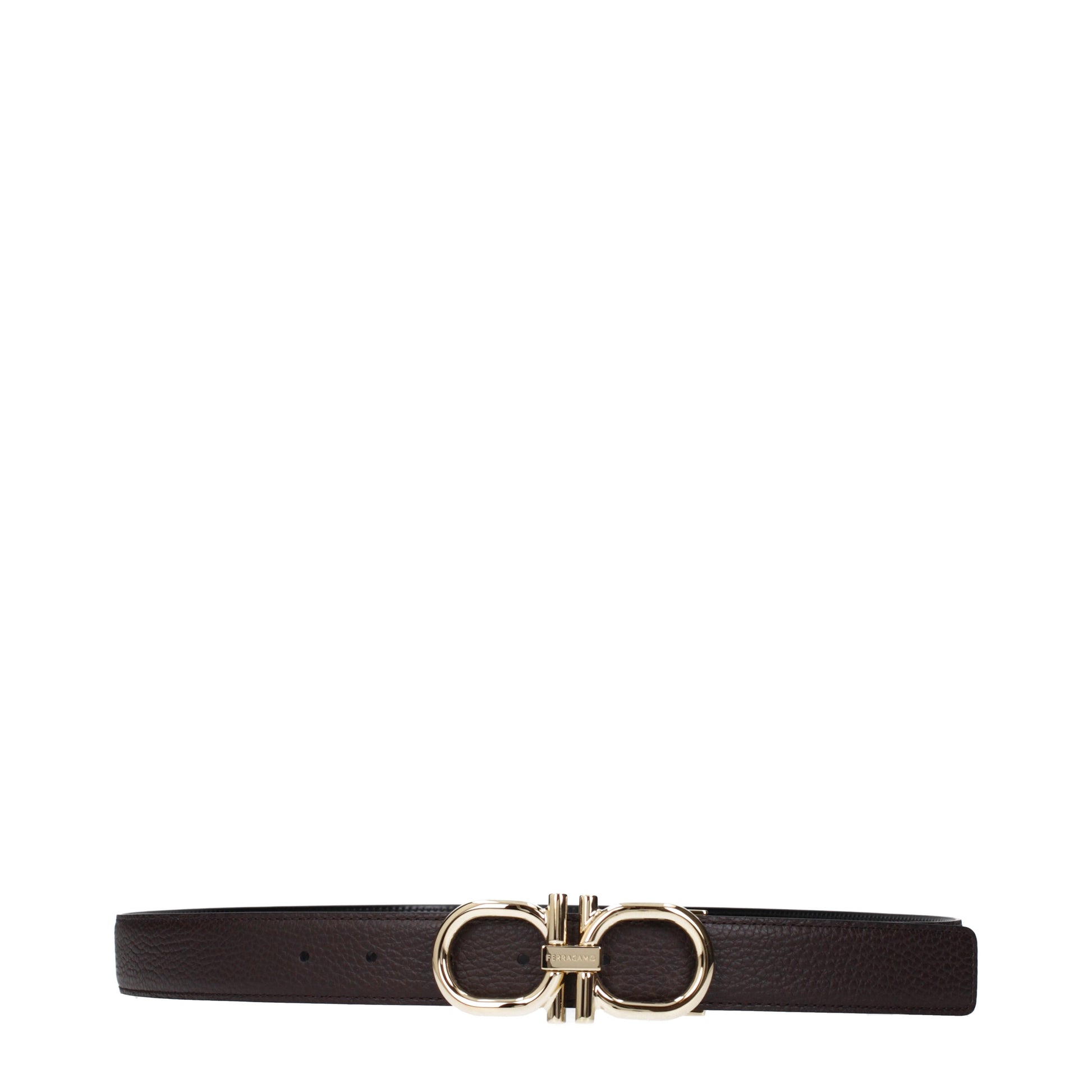 Salvatore Ferragamo Belts Men Leather Brown/Black