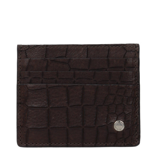 Orciani Document Holders Men Leather Brown/Ebony