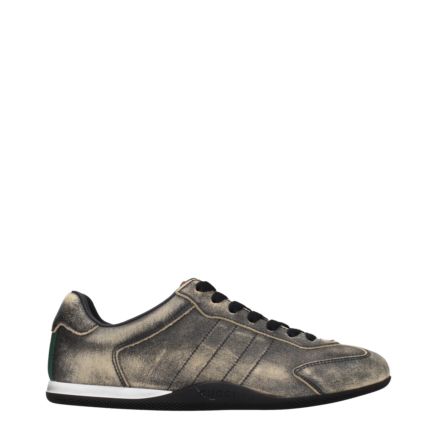 Gucci Sneakers Women Leather Black/Ivory