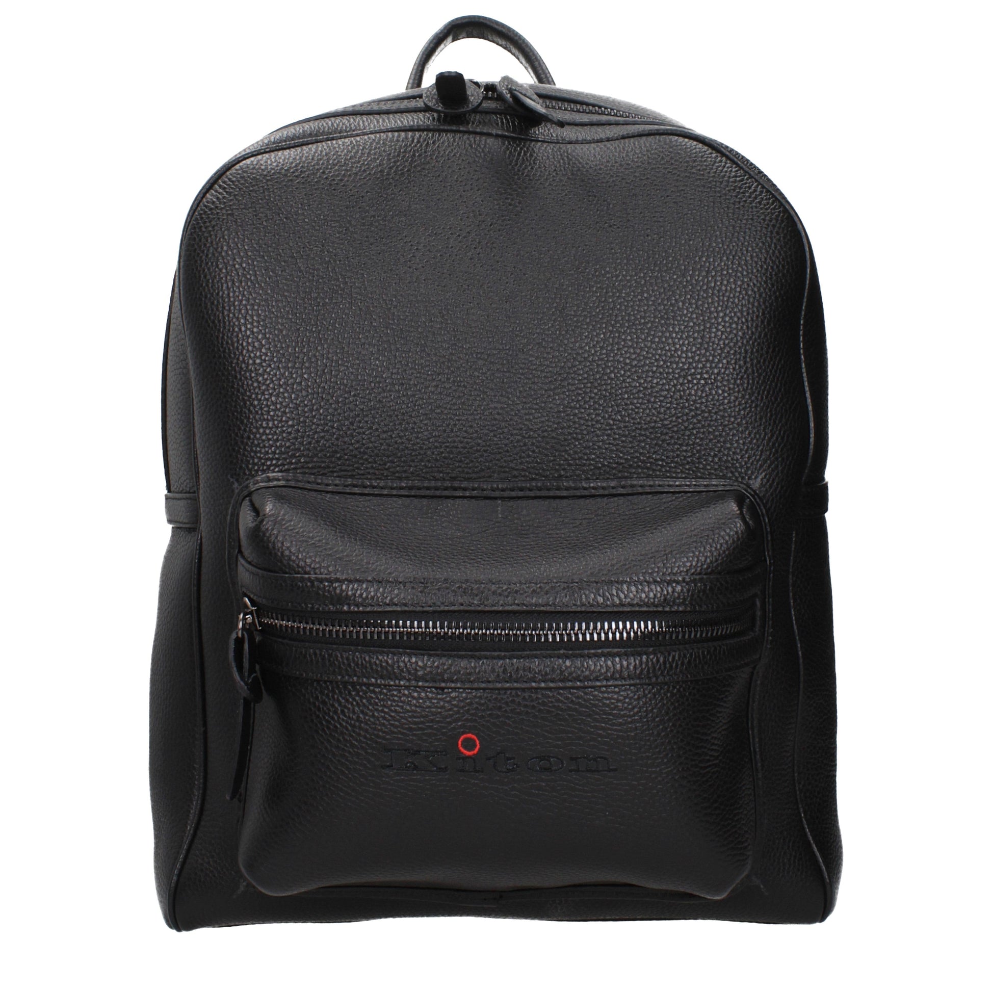 Kiton Backpacks and Bumbags Men Leather Black