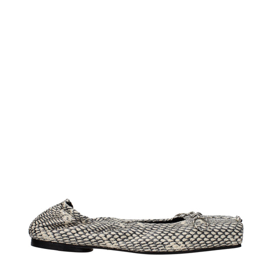 Jacquemus Ballet Flats Women Leather Beige