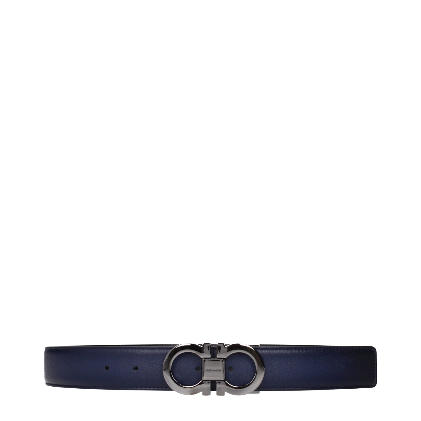 Salvatore Ferragamo Belts Men Leather Blue/Black