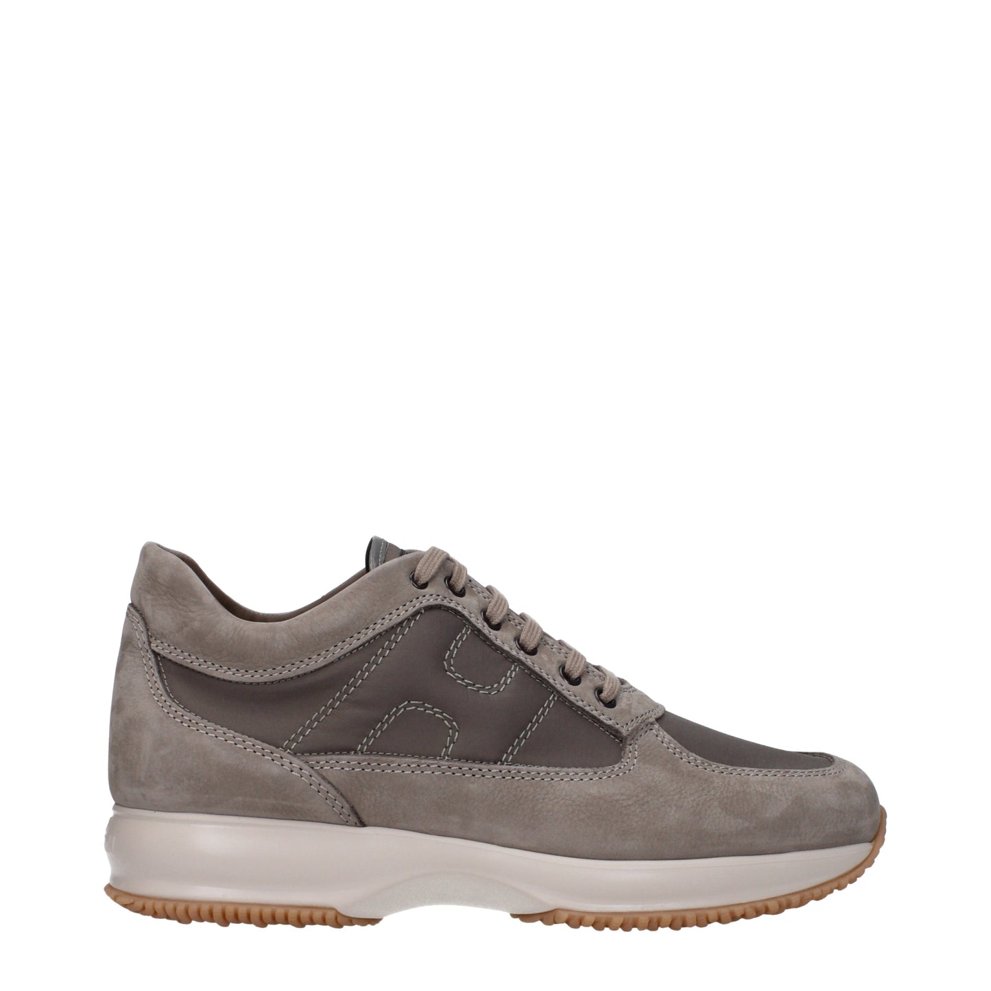 Hogan Men's Sneakers in Fabric  Gray/Mud