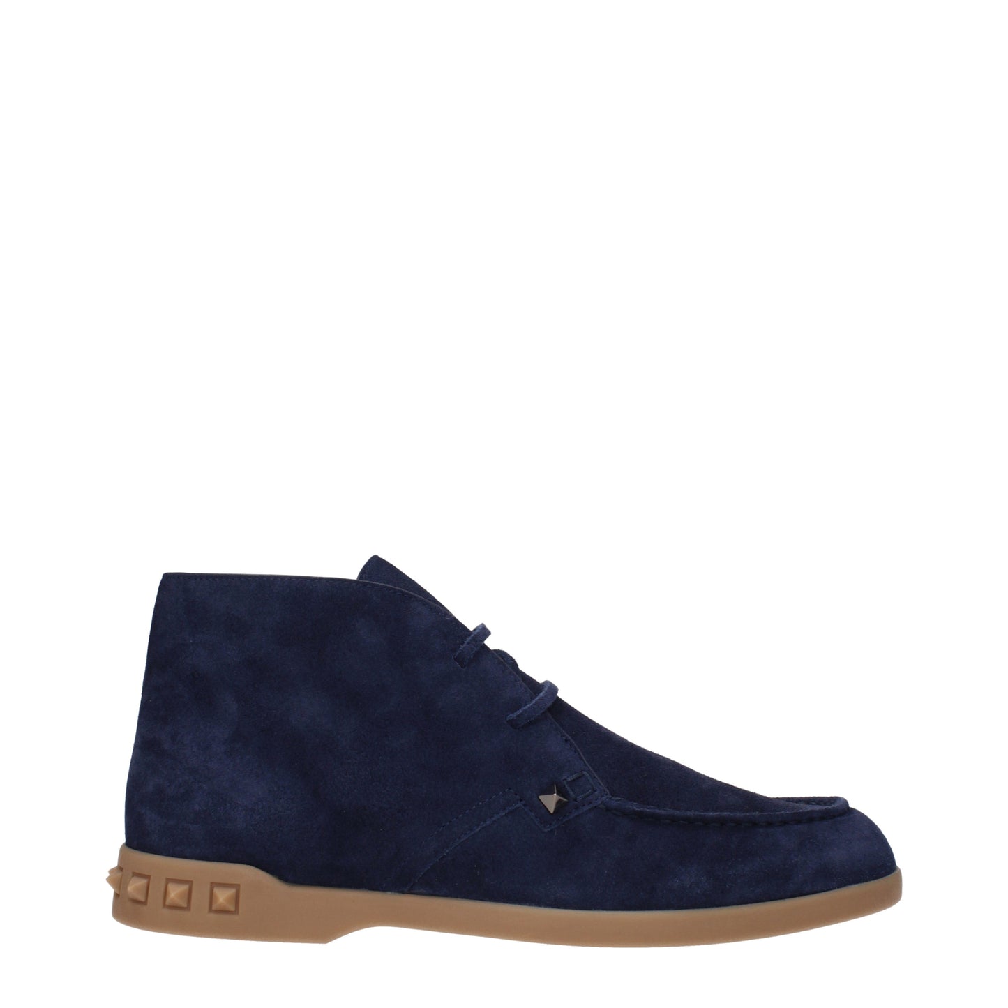 Valentino Garavani Men's Boots in Suede Blue/Sea Blue