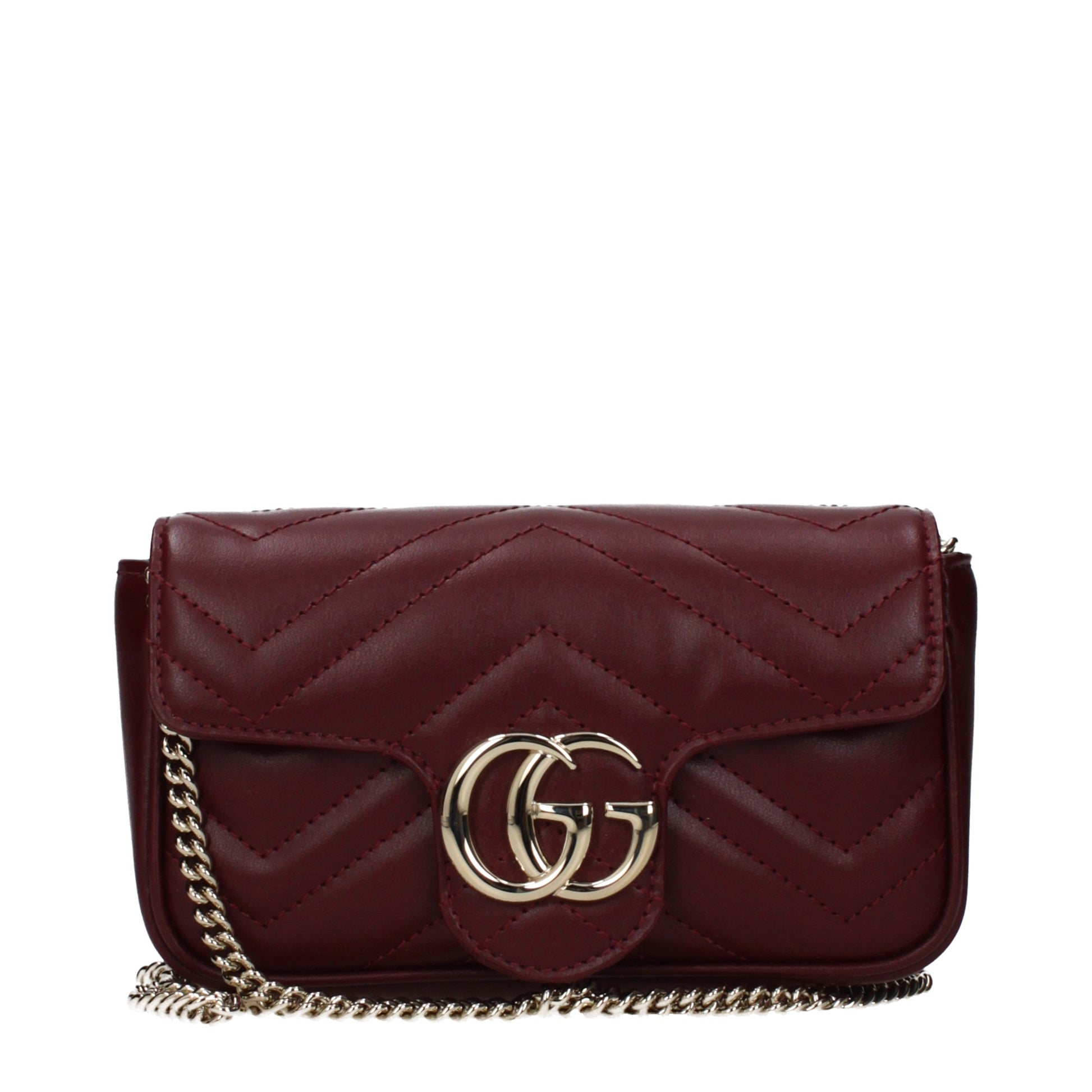 Gucci Clutches Women Leather Red/Bordeaux