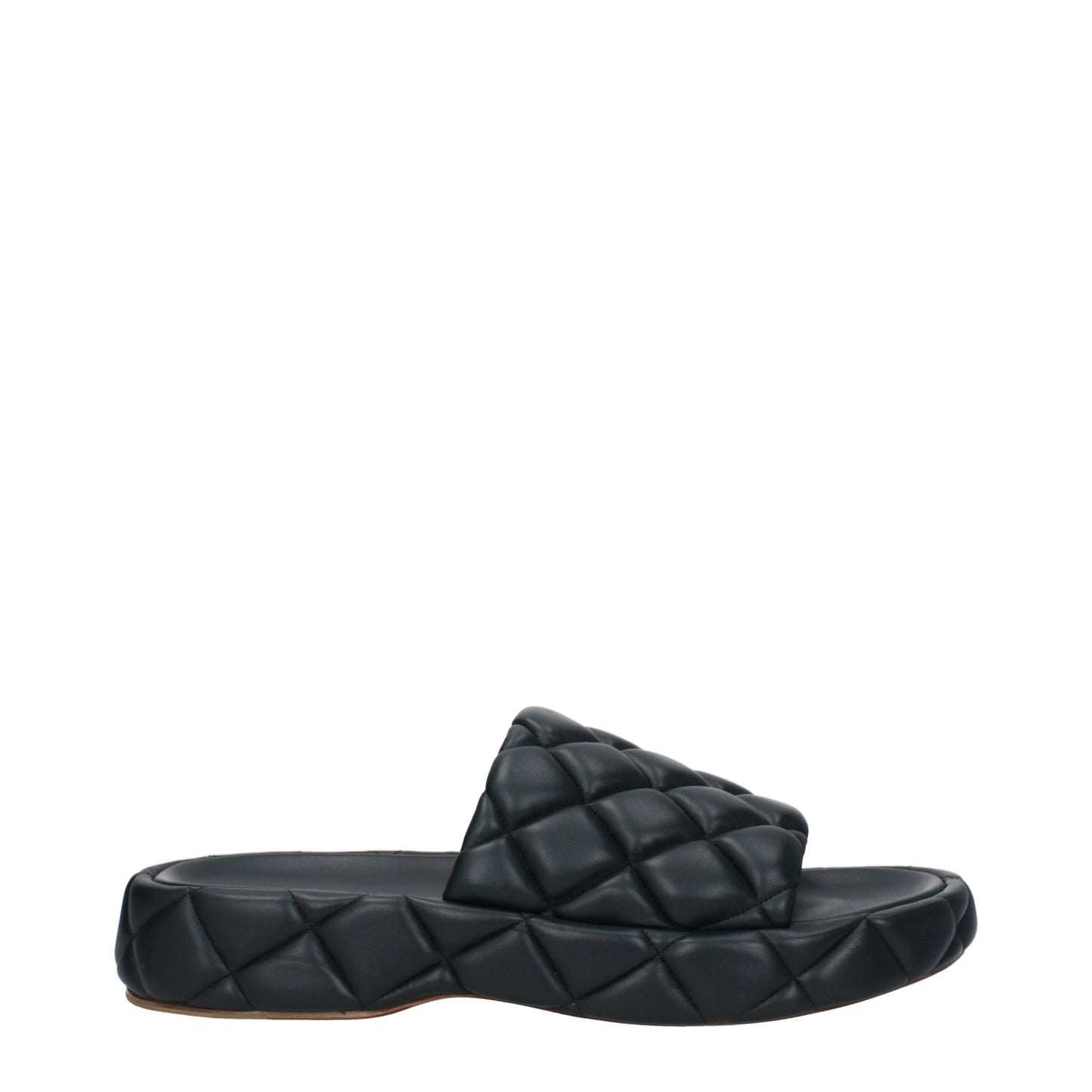 Bottega Veneta Sandals & Slippers Men Leather Green/Inkwell