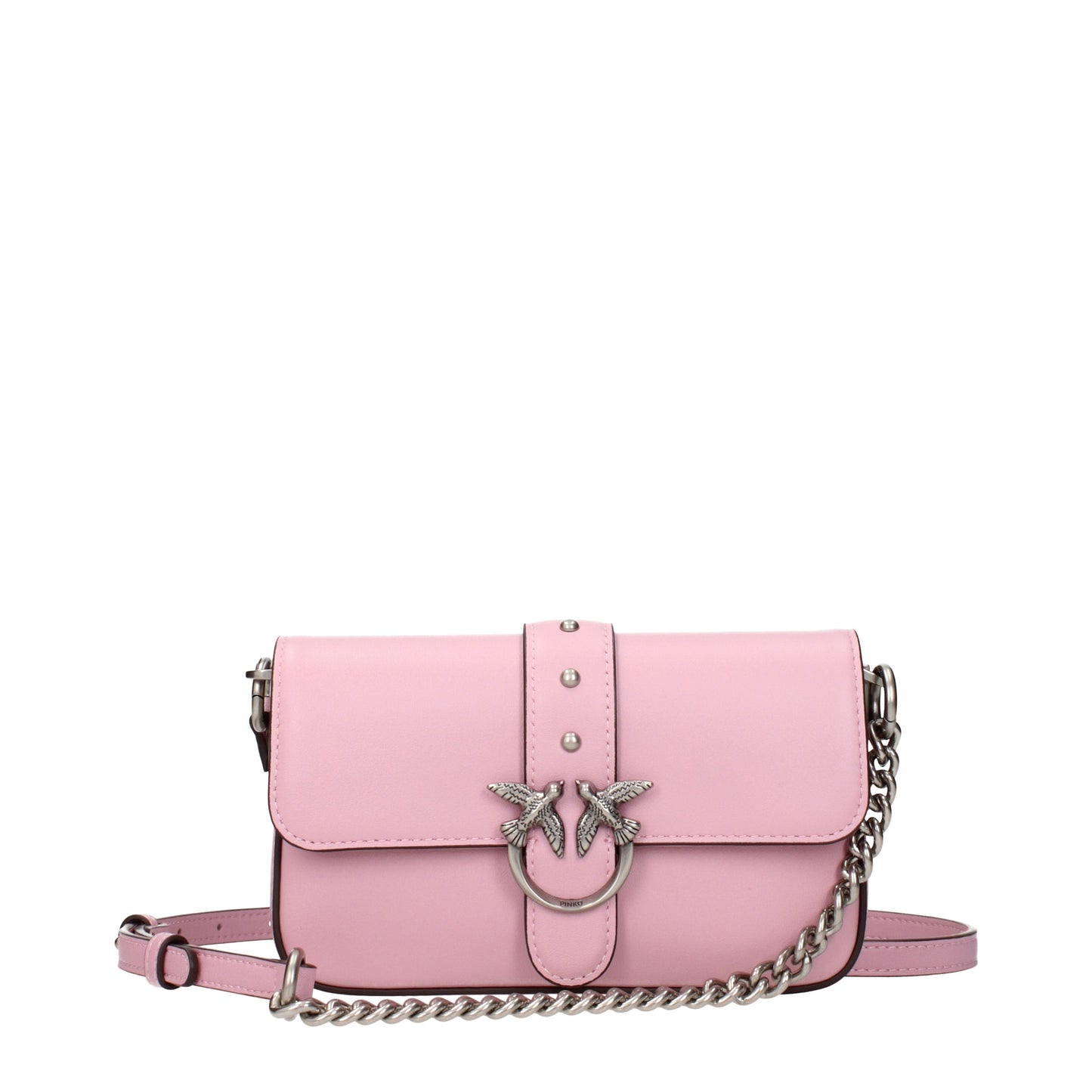 Pinko Crossbody Bags Women Leather Pink