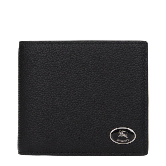 Burberry Wallets Men Leather Black