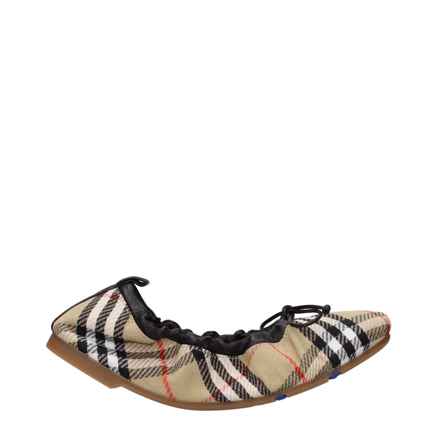 Burberry Ballet Flats Women Fabric  Beige/Black