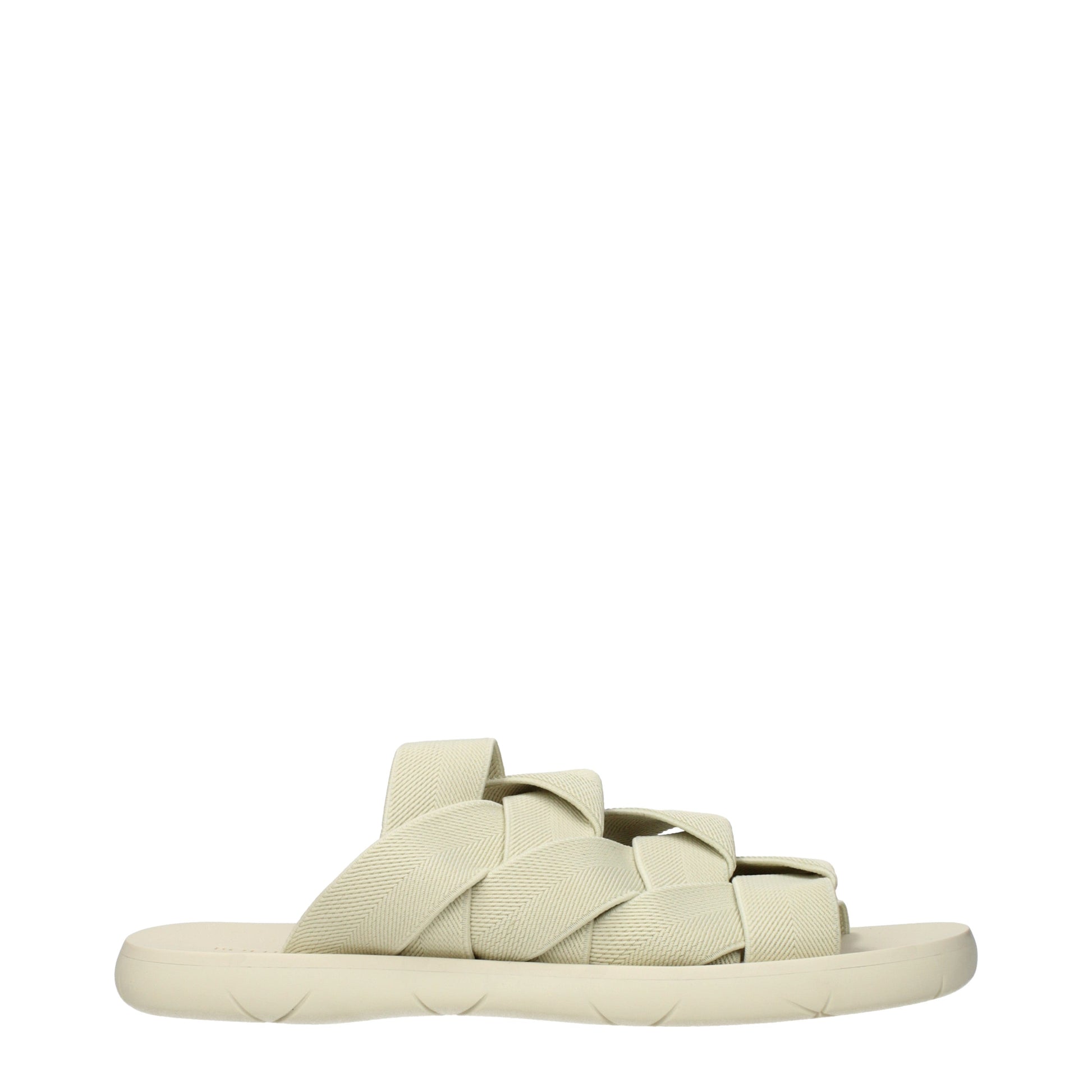 Bottega Veneta Men's Slippers and Clogs Fabric Salt