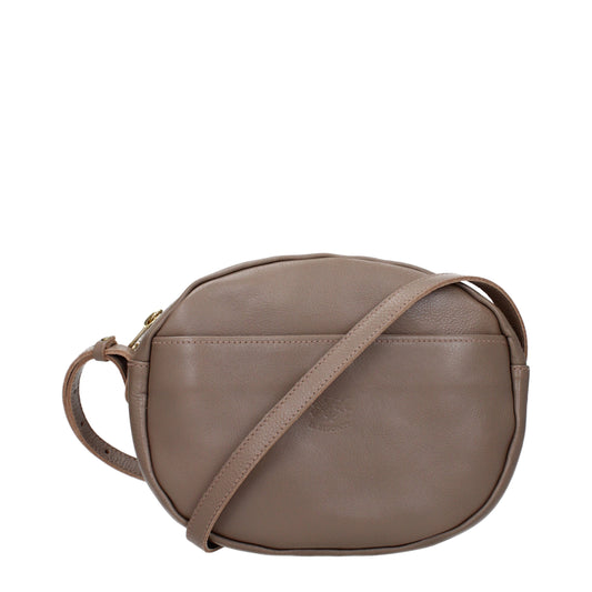 Il Bisonte Crossbody Bags Women Leather Gray/Turtledove