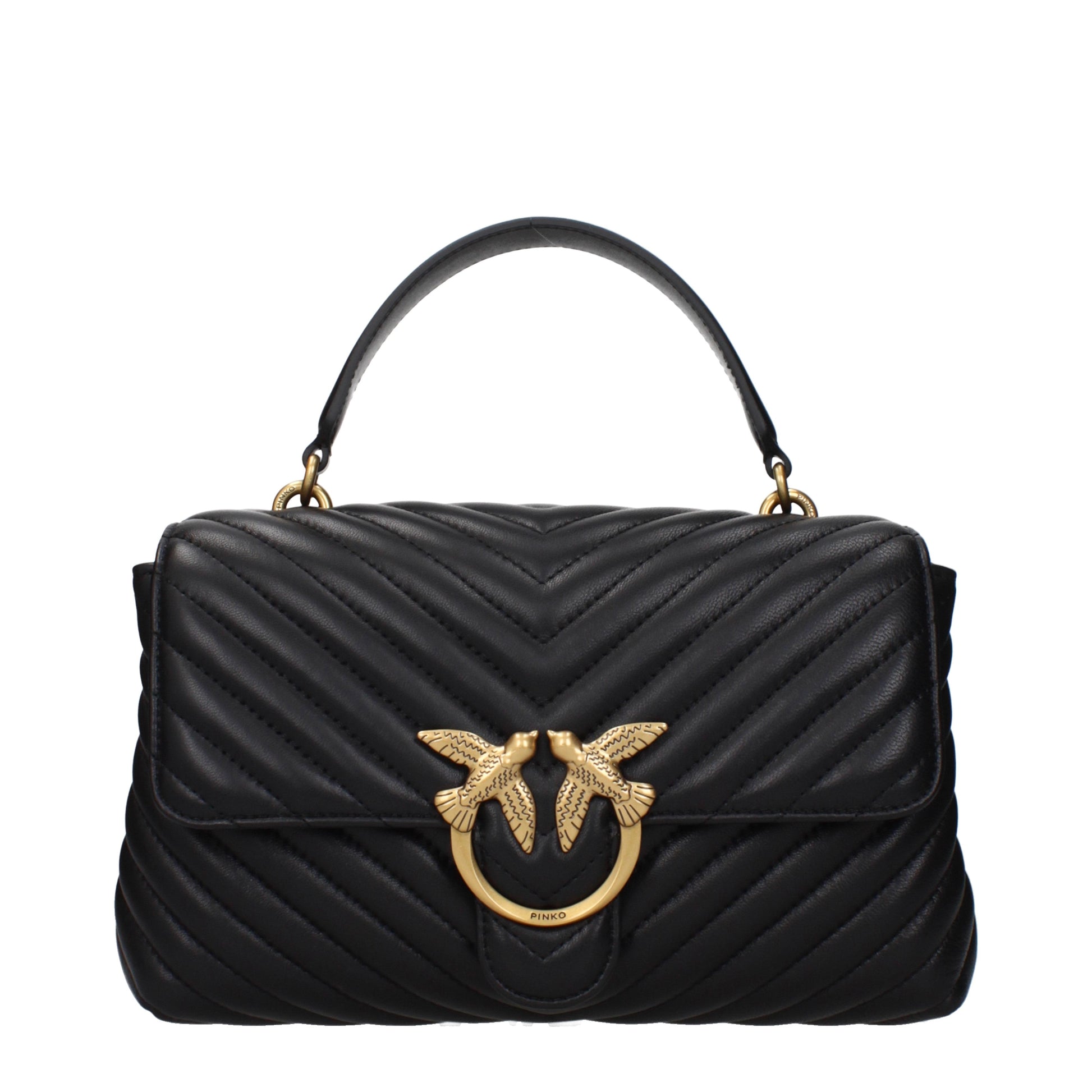 Pinko Handbags Women Leather Black