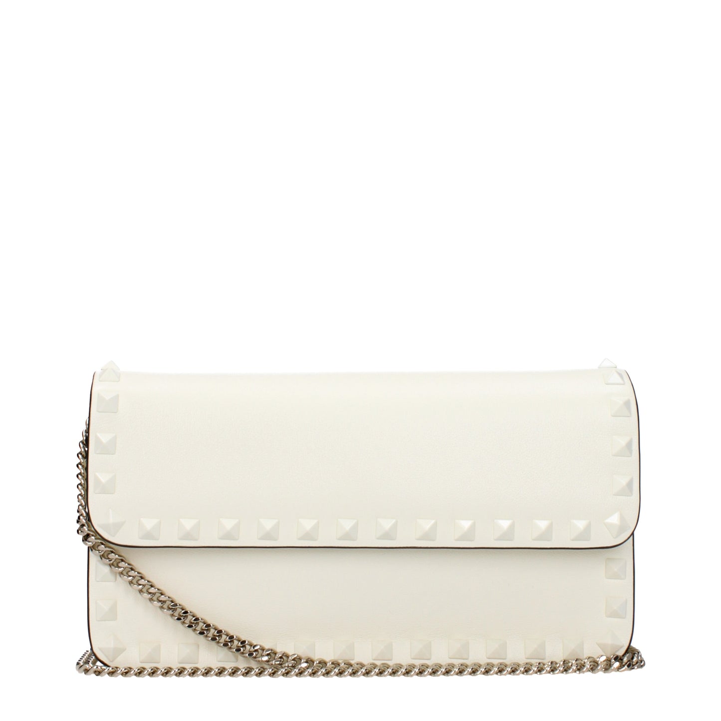 Valentino Garavani Clutches Women Leather White/Ivory