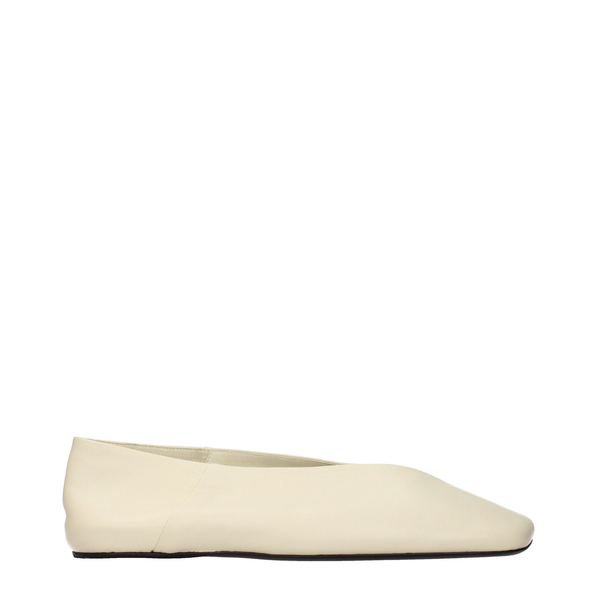 Jil Sander Ballet Flats Women Leather Beige