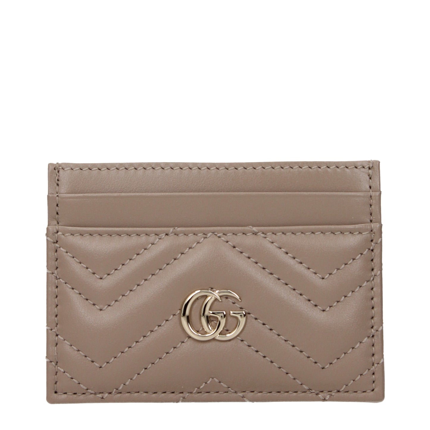 Gucci Document Holders Women Leather Gray/Turtledove