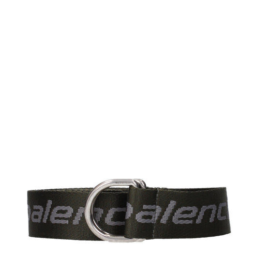 Balenciaga Belts Men Fabric  Gray/Khaki