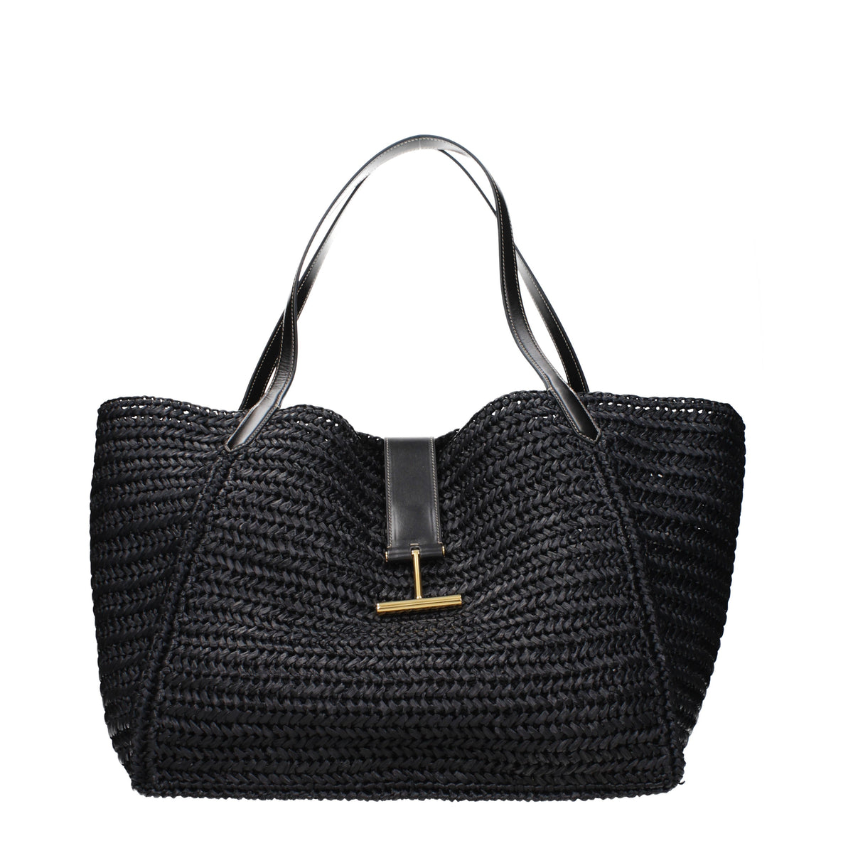 Tom Ford Shoulder Bags Women Raffia Black