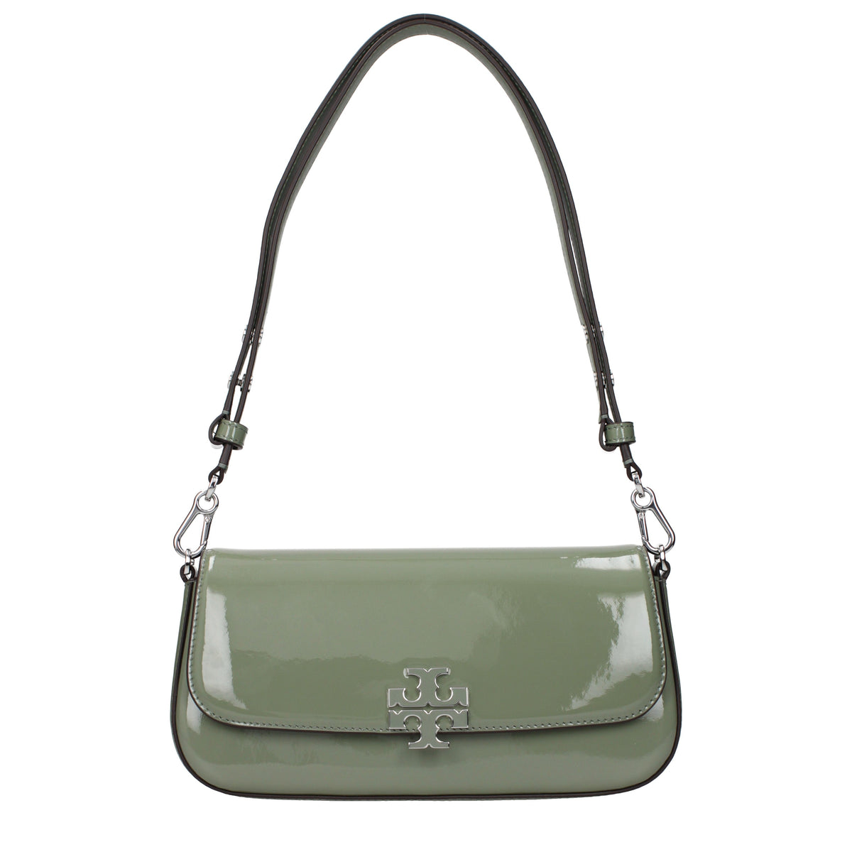 Tory Burch Shoulder Bags Women Patent Leather Green/Jade