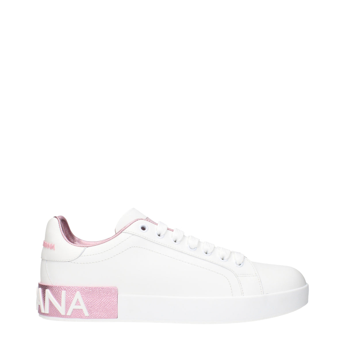 Dolce&Gabbana Sneakers Women Leather White/Pink