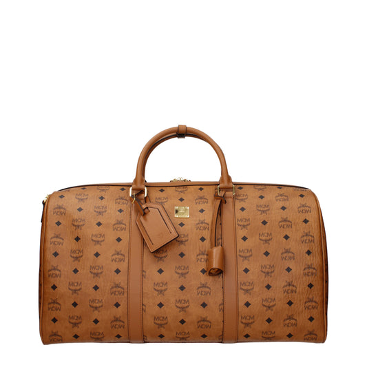 MCM Travel Bags Men Fabric  Brown/Cognac