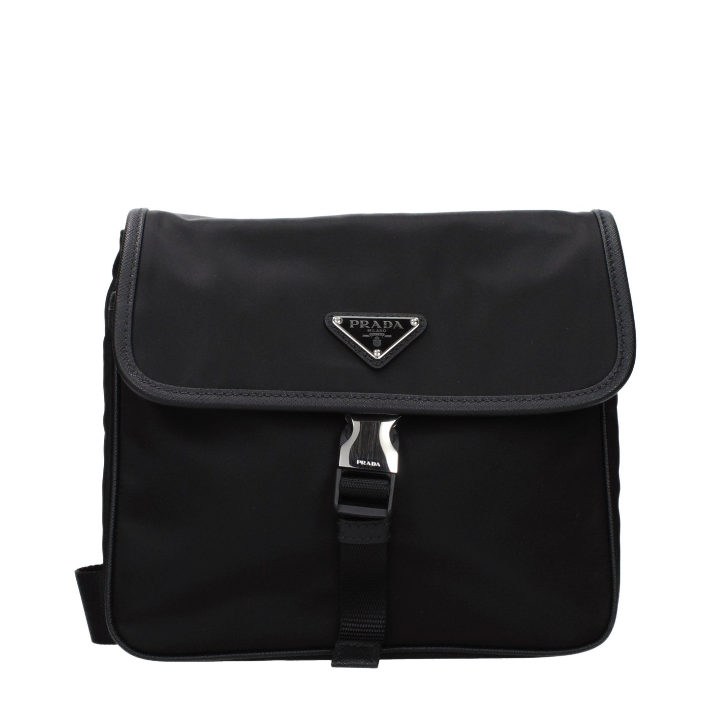 Prada Crossbody Bags Men Fabric  Black
