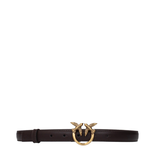 Pinko Belts Women Leather Brown