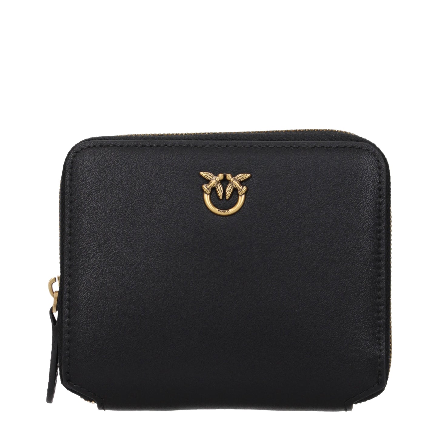Pinko Wallets Women Leather Black