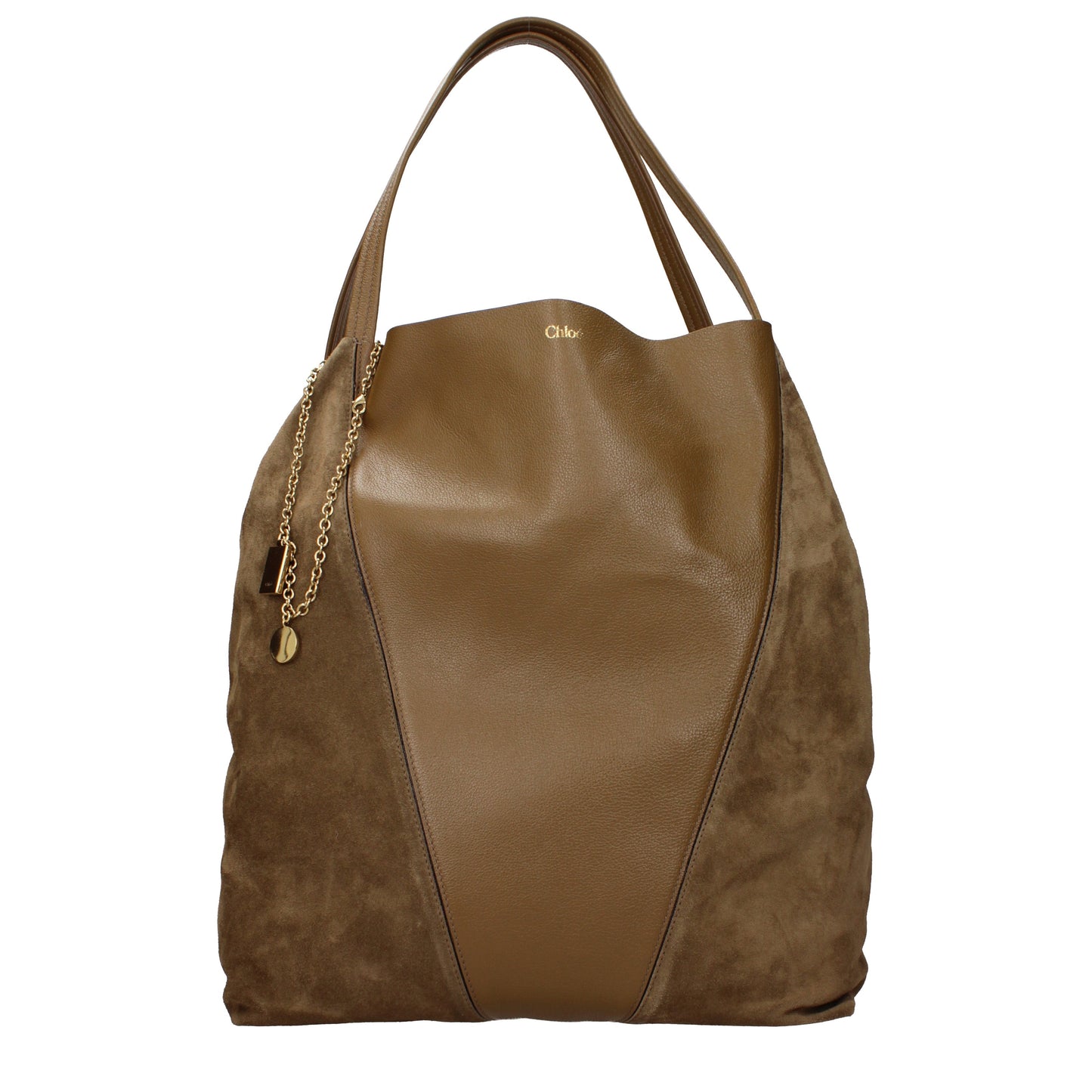 Chloé Shoulder Bags Women Suede Brown/Khaki