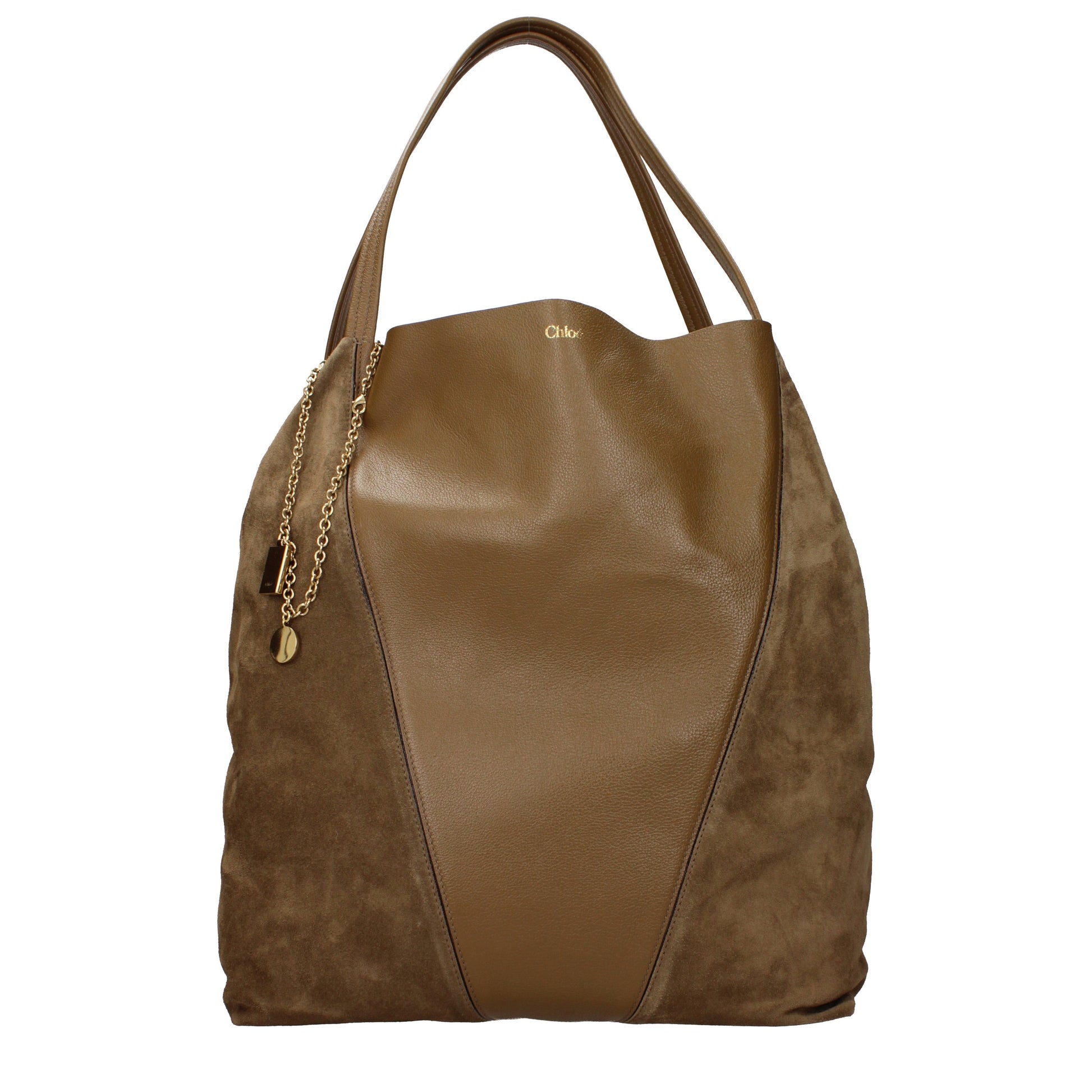 Chloé Shoulder Bags Women Suede Brown/Khaki