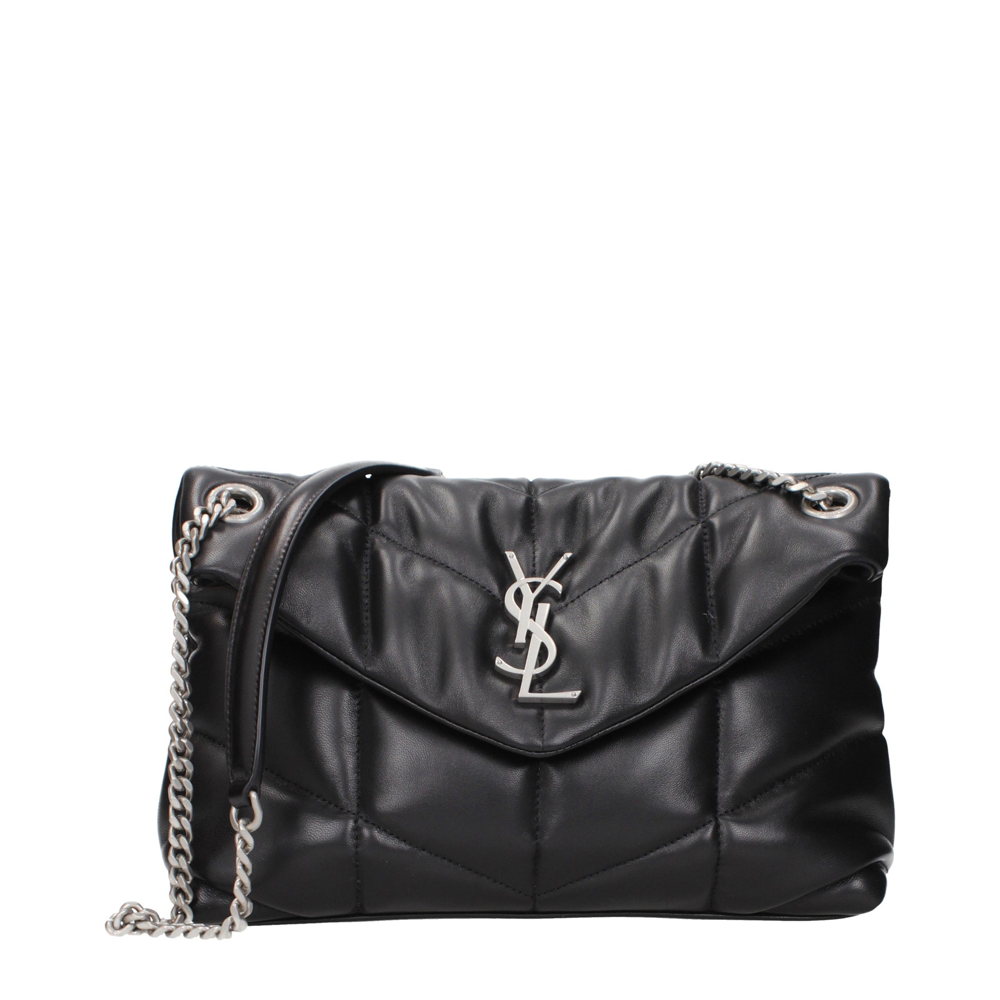 Saint Laurent Shoulder Bags Women Leather Black