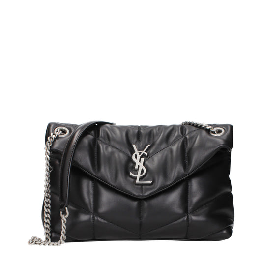 Saint Laurent Shoulder Bags Women Leather Black