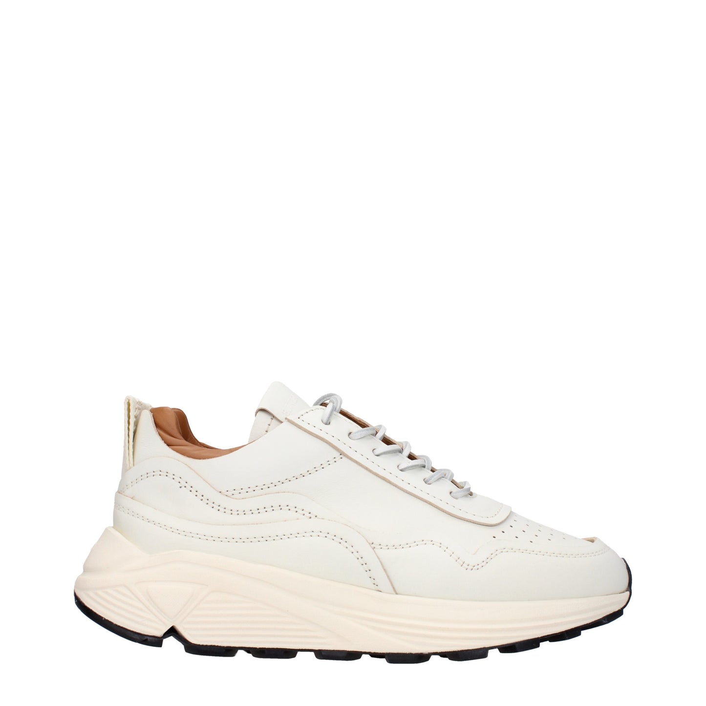 Buttero Men's Sneakers in Leather White/Butter