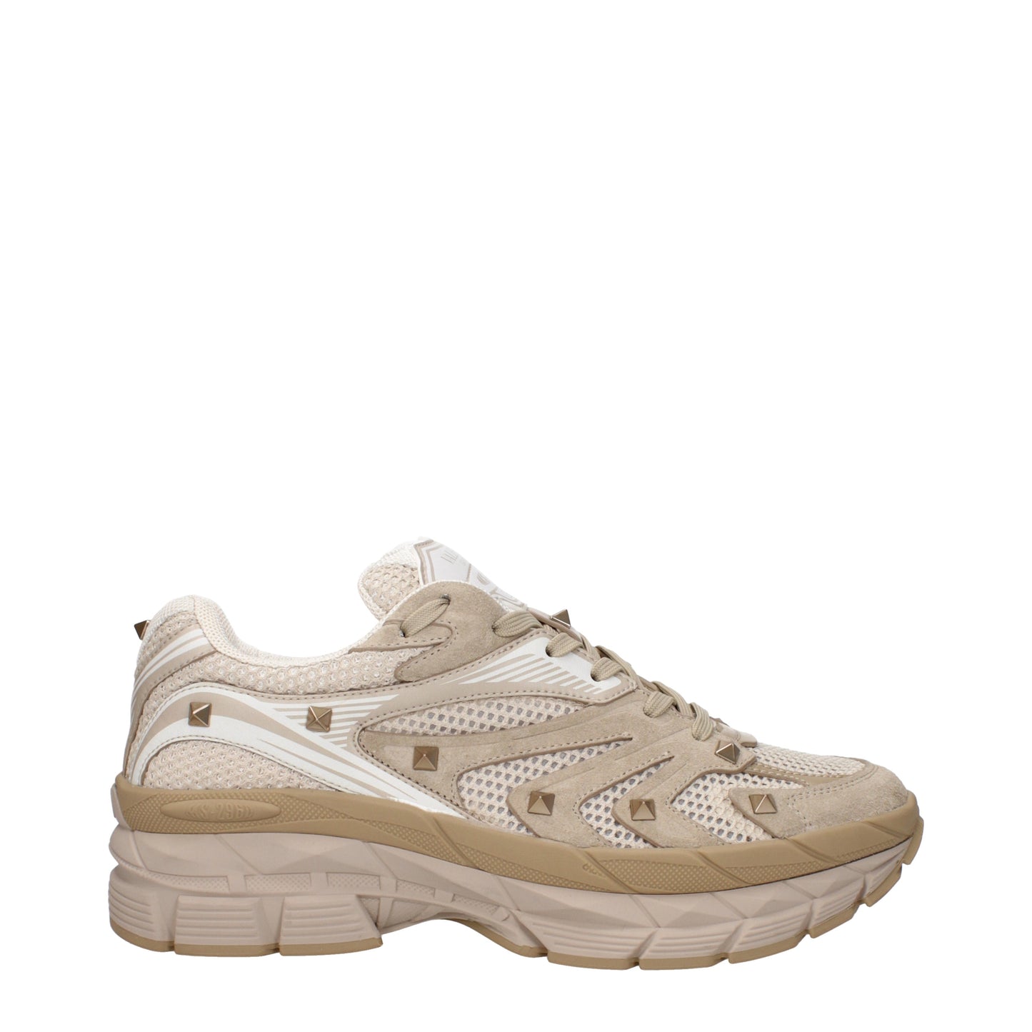 Valentino Garavani Men's Sneakers in Fabric  Beige/Mousse