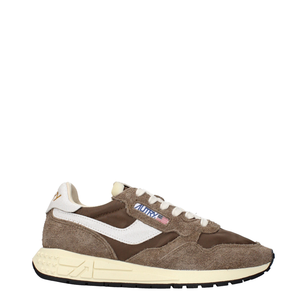 Autry Sneakers Men Fabric  Brown/White