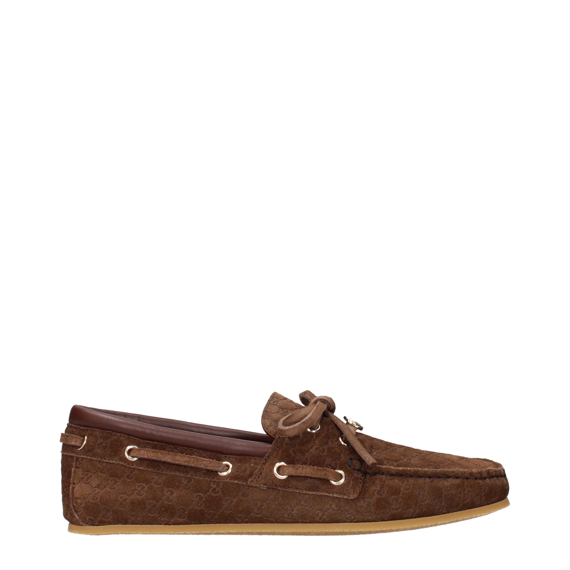 Gucci Loafers Women Suede Brown