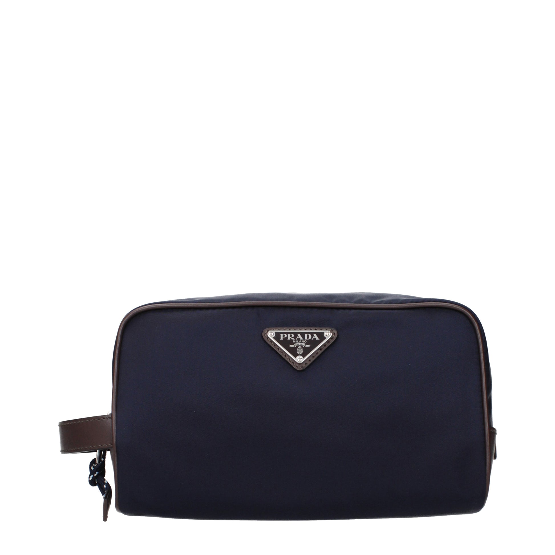 Prada Beauty Case Men Fabric  Blue