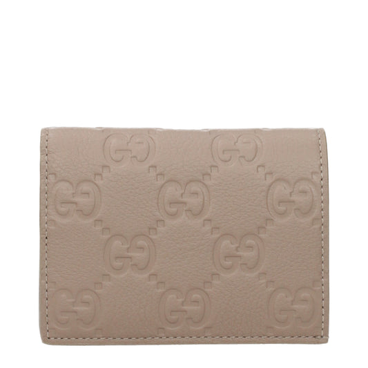 Gucci Wallets Women Leather Gray/Turtledove