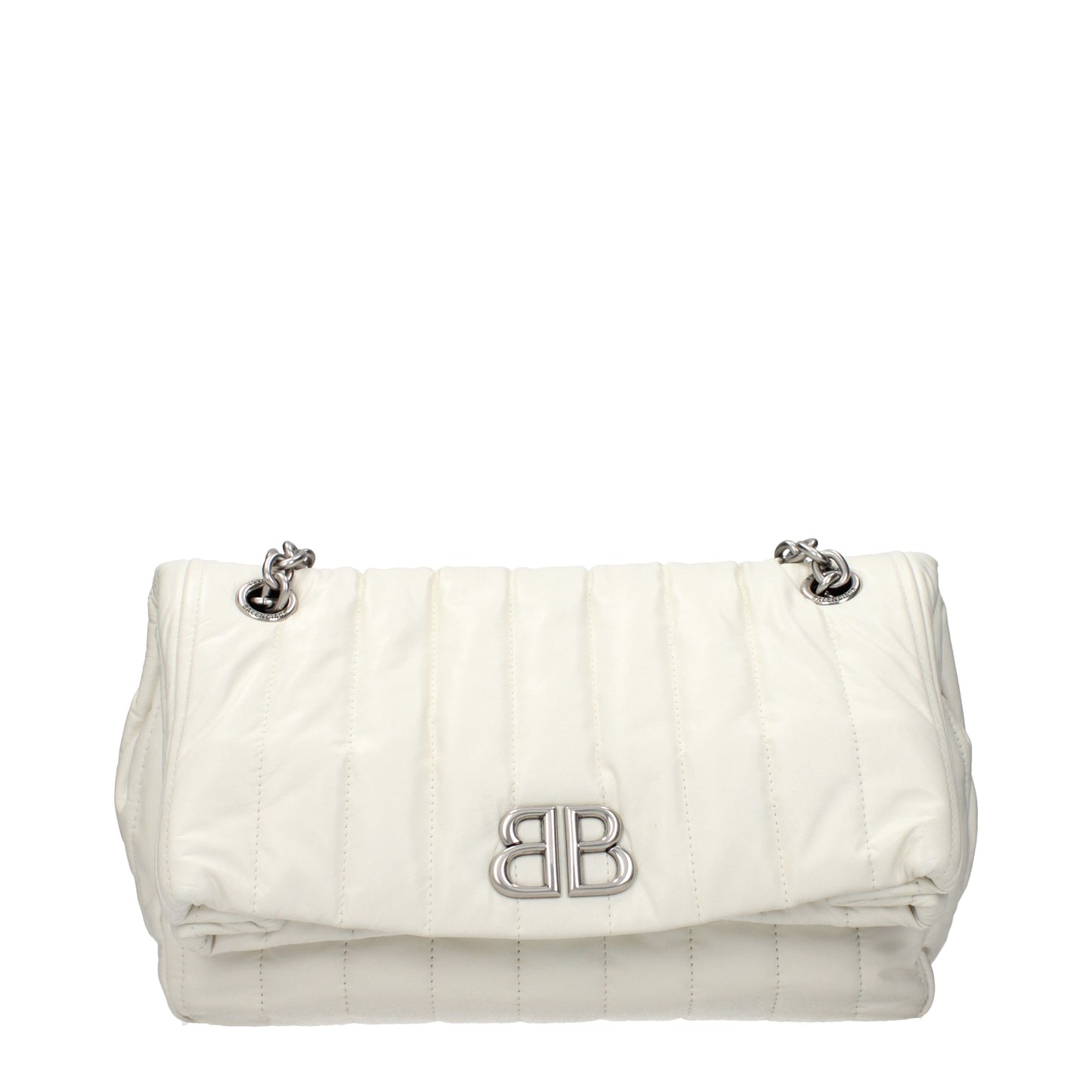 Balenciaga Shoulder Bags Women Leather White/Off White