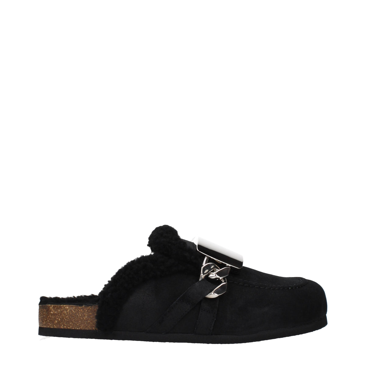 Jw Anderson Slippers and Clogs Men Suede Black
