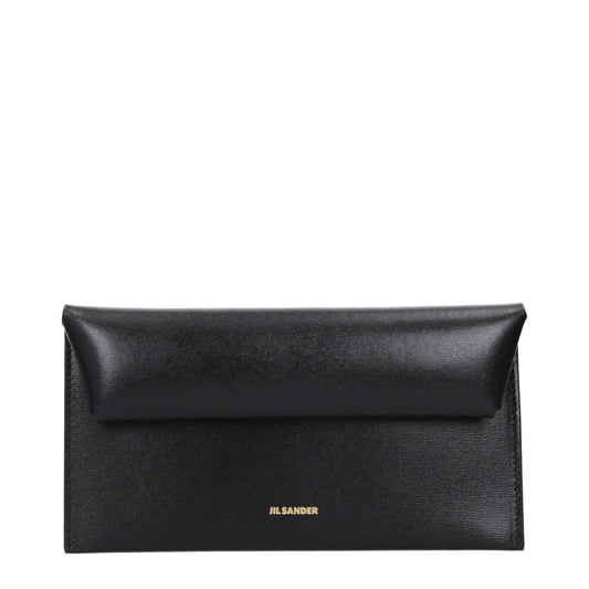Jil Sander Wallets Women Leather Black