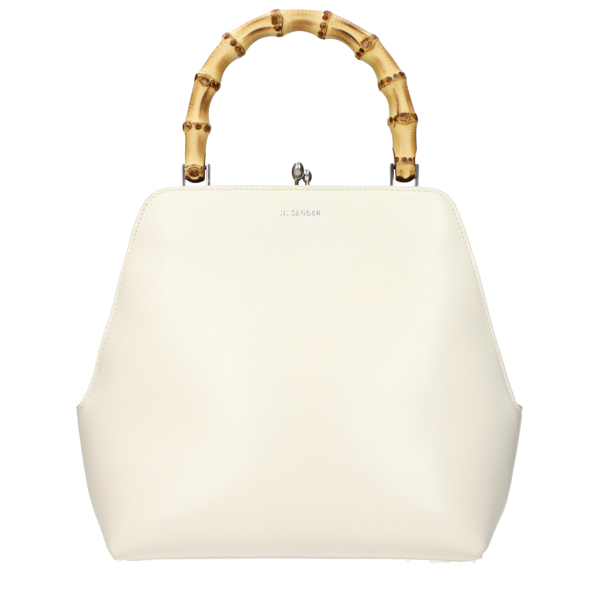 Jil Sander Handbags Women Leather Beige/Eggshell