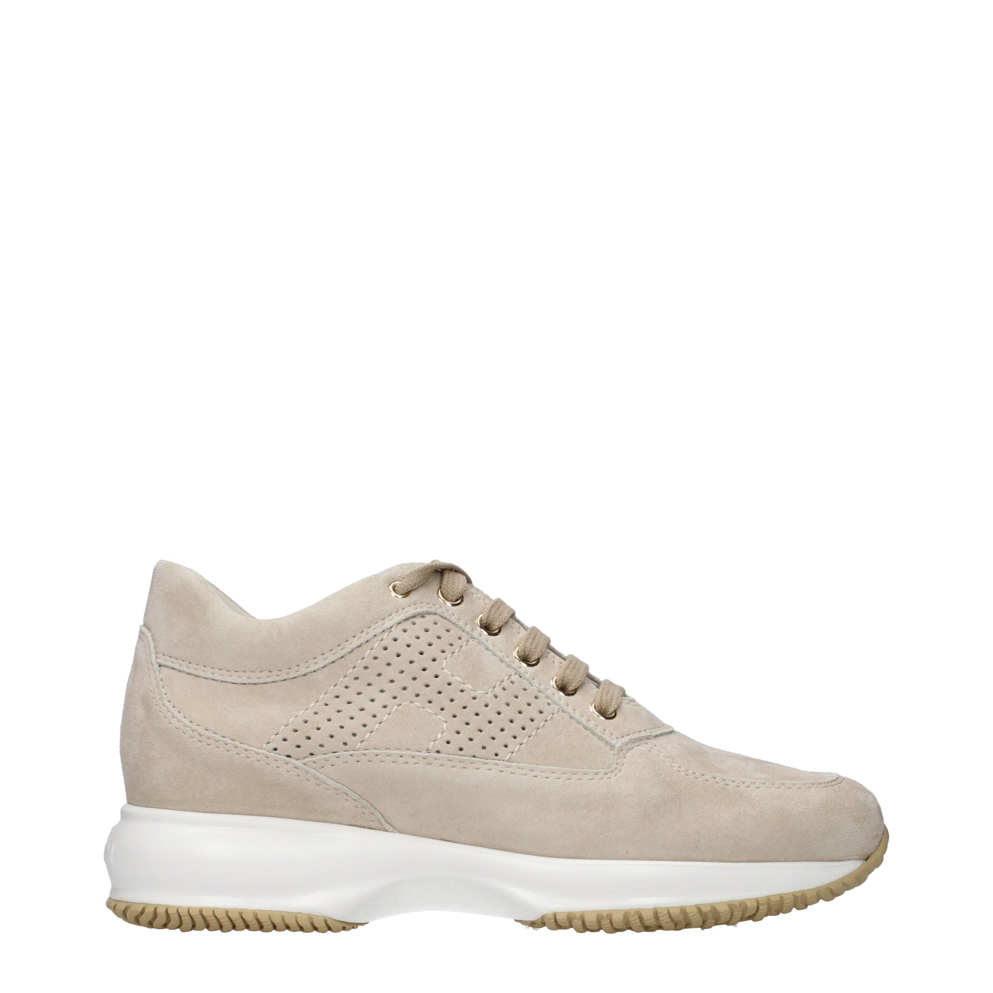Hogan Sneakers Women Suede Beige