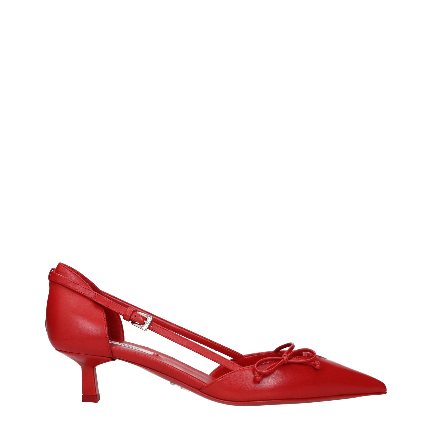 Prada Sandals Women Leather Red