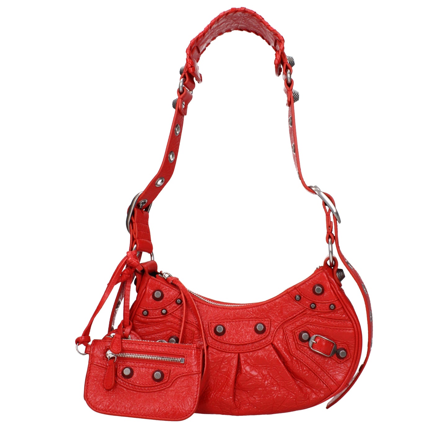 Balenciaga Crossbody Bags Women Leather Red/Tomato