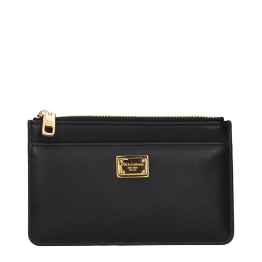 Dolce&Gabbana Coin Purses Women Leather Black