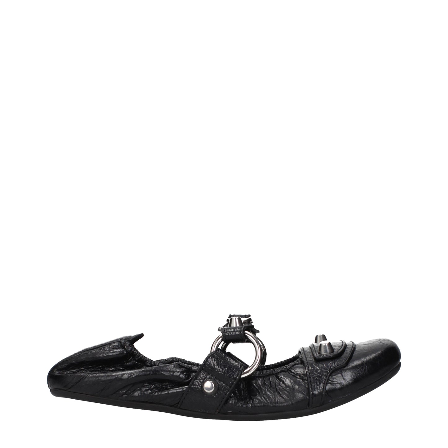 Balenciaga Ballet Flats Women Leather Black