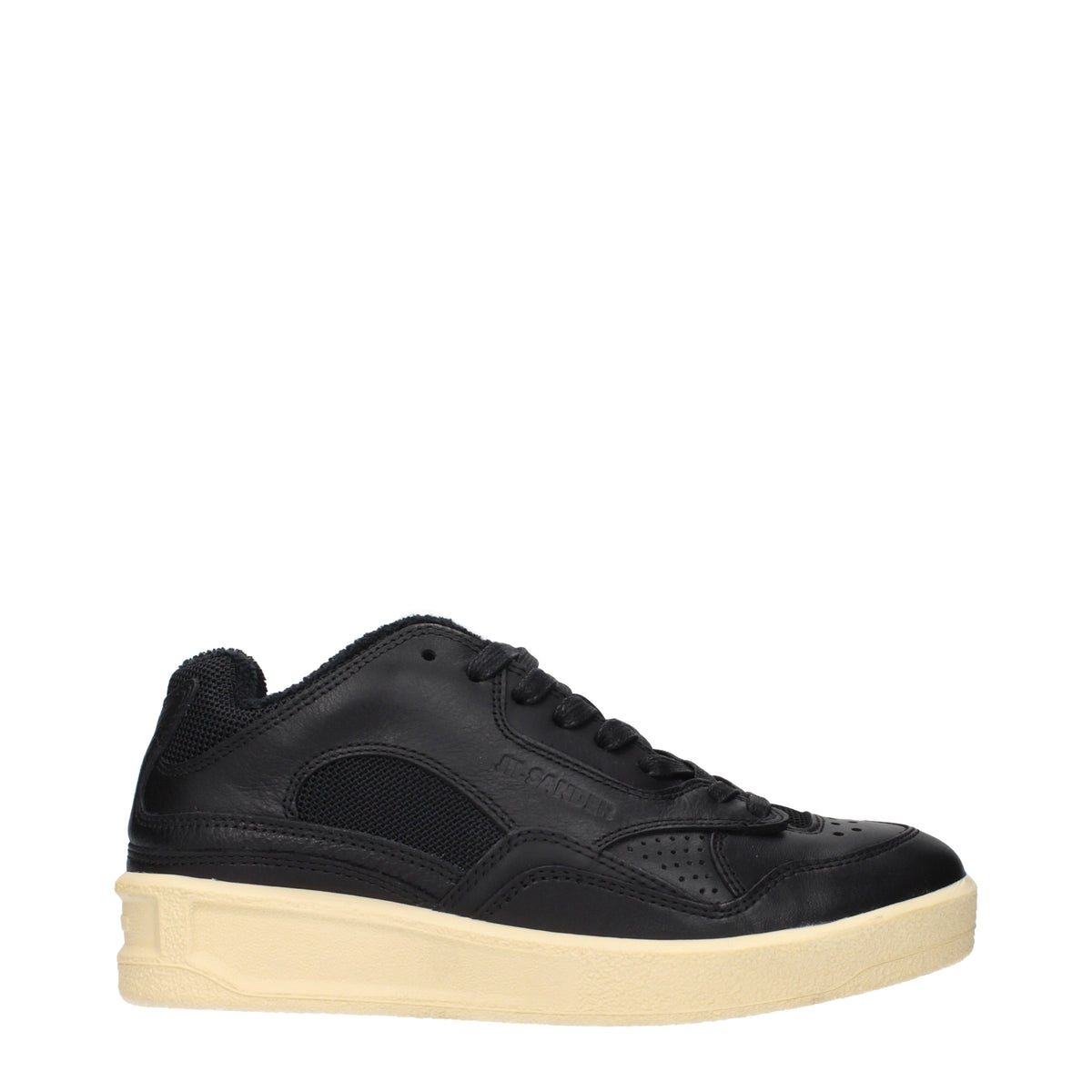 Jil Sander Sneakers Women Leather Black/Ecru